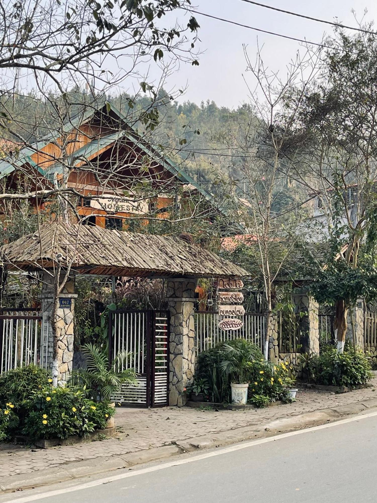 Nobita Homestay Bac Ha Exterior foto
