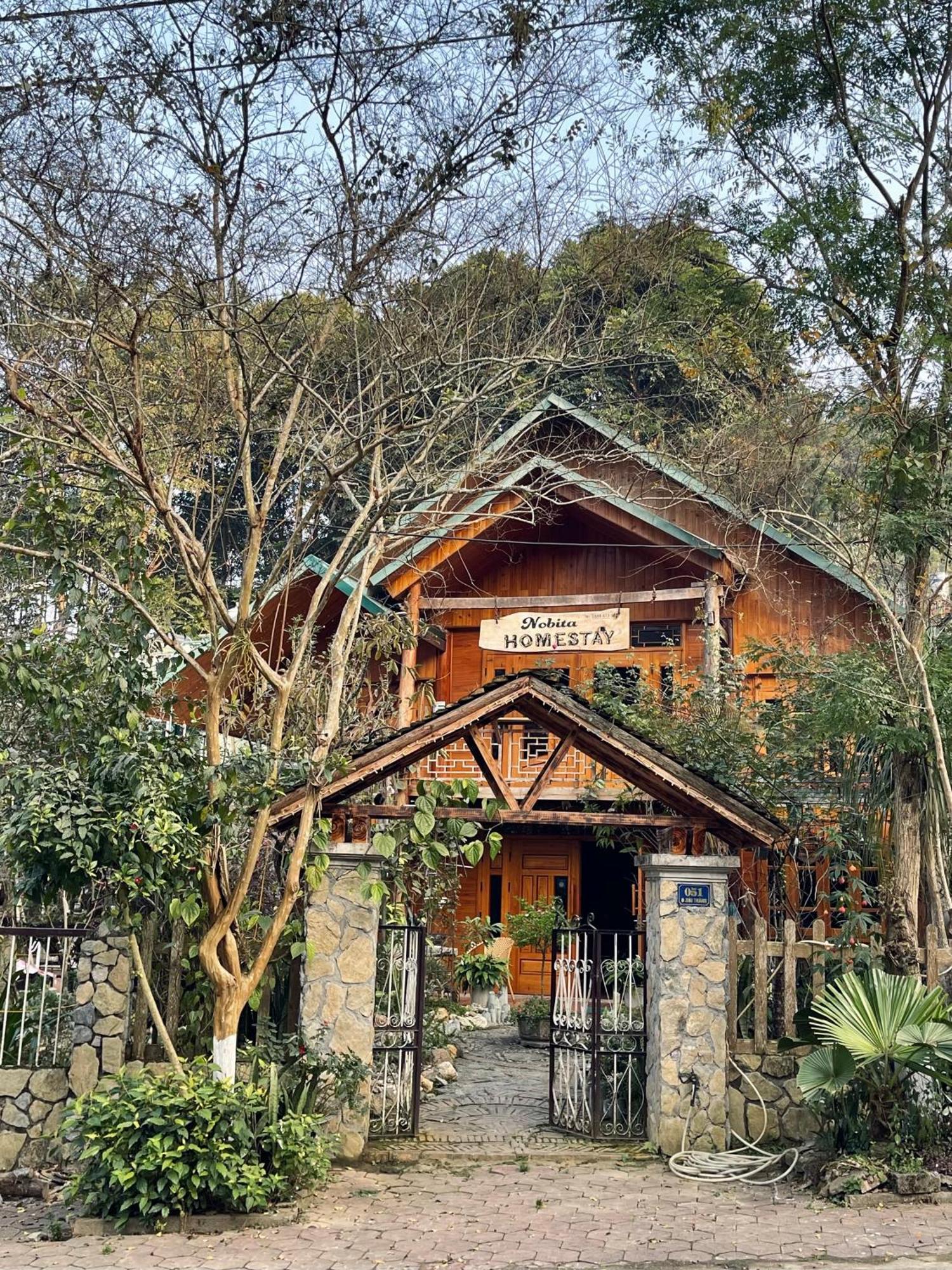 Nobita Homestay Bac Ha Exterior foto