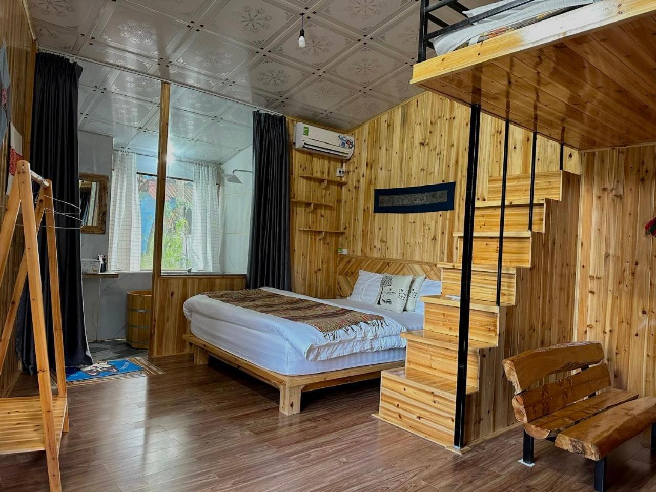 Nobita Homestay Bac Ha Exterior foto