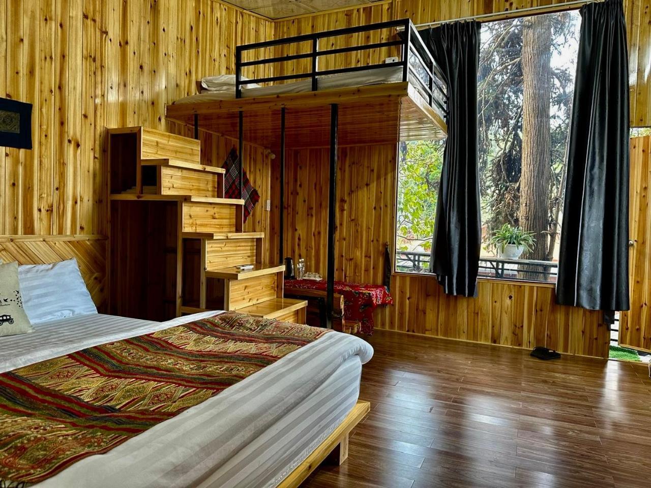 Nobita Homestay Bac Ha Exterior foto